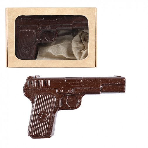 Пистолет из горького шоколада, маленький 55г