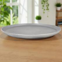 Поднос керамический под серебро круглый 30см