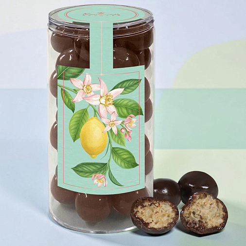 Драже "Гречневые шарики" в молочном шоколаде (лимонная коллекция)