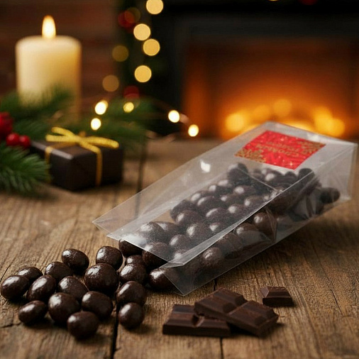 «Любимый вкус» драже папайя в горьком шоколаде 100г