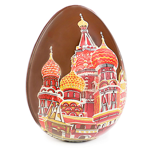 "Храм, Кремль, Собор" набор 3 яйца белый и молочный шоколад