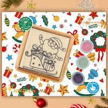 "Дед Мороз" раскраска белый шоколад 45г