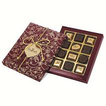 Набор шоколадных конфет ассорти Конфаэль бордовый 110г
