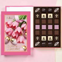 Пасхальная книга с шоколадными конфетами ассорти