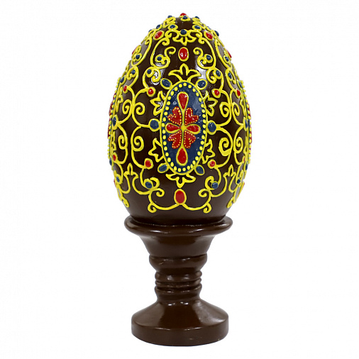 Шоколадное яйцо на подставке (сувенирное) 2500г