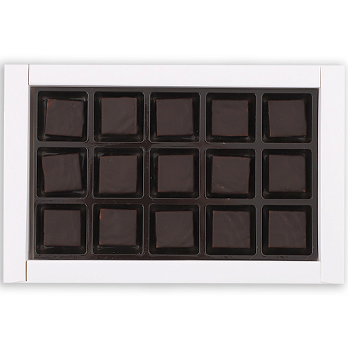 Новогодний набор конфет суфле в горьком шоколаде 90г