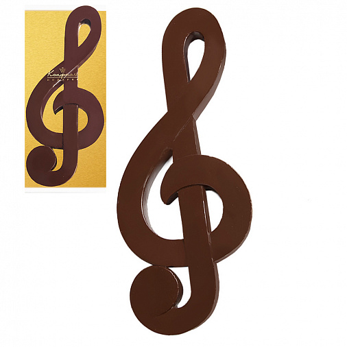 Скрипичный ключ из горького шоколада 140г