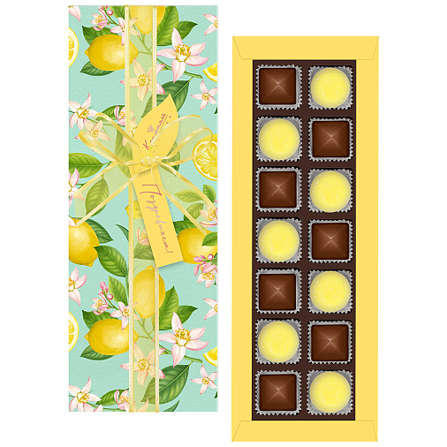 Набор шоколадных конфет и мармелада со вкусом «банан» 190г