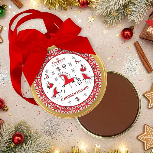 Медаль "С Новым годом!" молочный шоколад 70г