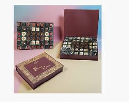 Роскошное собрание конфет ручной работы 1035г (бордовое)