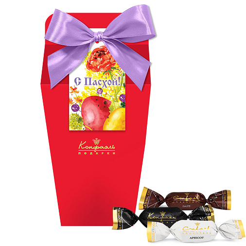 Пасхальный набор сухофруктов в горьком шоколаде