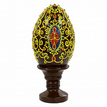 Скульптура (Яйцо сувенирное на подставке) Шоколад горький фигурный с декором 2500г