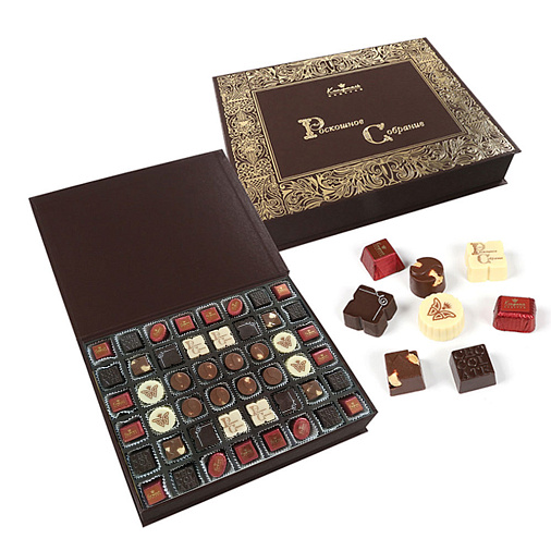 Роскошное собрание конфет ручной работы (коричневое)
