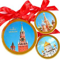 Виды Москвы медаль шоколадная в ассортименте
