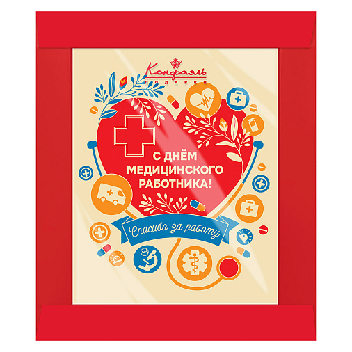 "С Днем медицинского работника" шоколад белый 