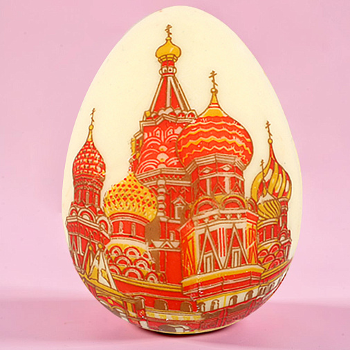 "Виды Москвы" набор 3 яйца белый и молочный шоколад