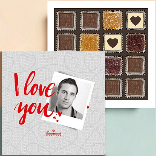 Ваше фото на наборе конфет «I love you» (солобокс)