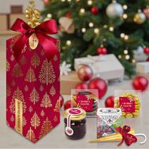 Новогодний набор: конфеты ассорти, цукаты, драже, варенье, чай 355г