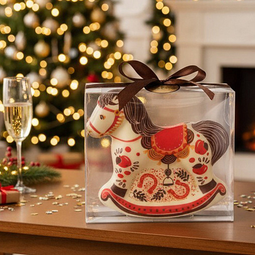 "Лошадка" скульптура шоколад белый 140г