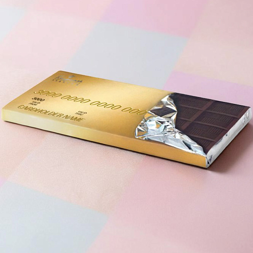 "Кредитная карта" шоколад горький 