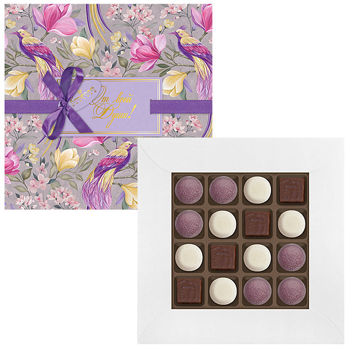 Набор шоколадных конфет и мармелада 225г