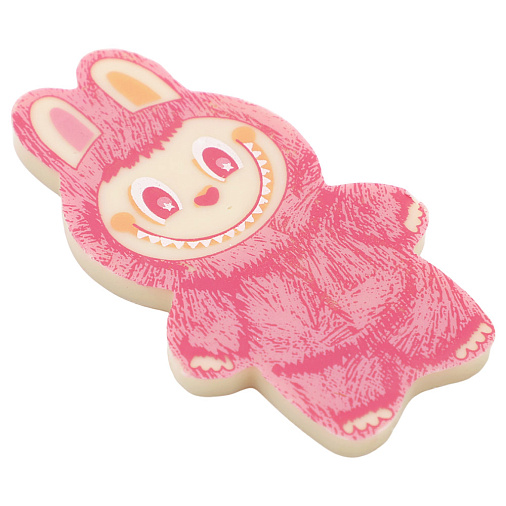 Шоколад белый "Лабубушка"с розовым декором 18г