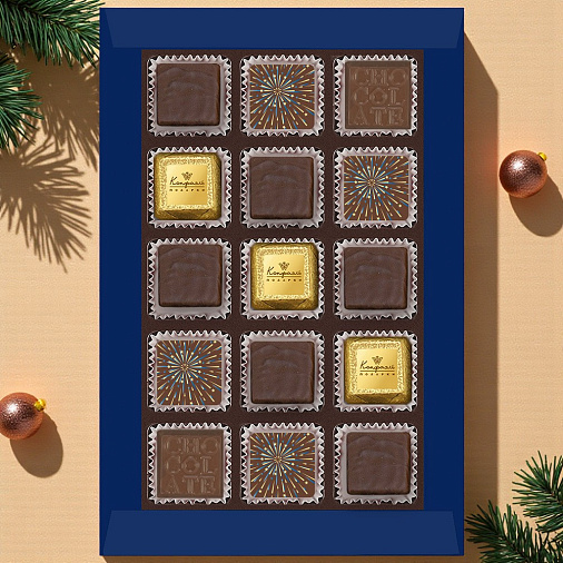 "С Новым годом" набор шоколадных конфет 115г