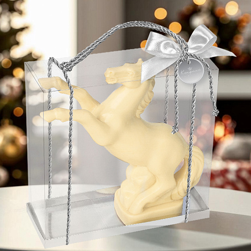 "Конь на дыбах" скульптура шоколад белый 750г