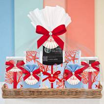 Подарочная корзина:  мармелад, суфле, ассорти, драже