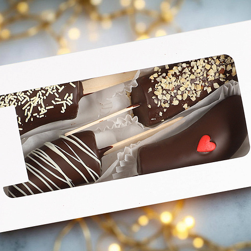 Свежие бананы в горьком шоколаде набор 280г