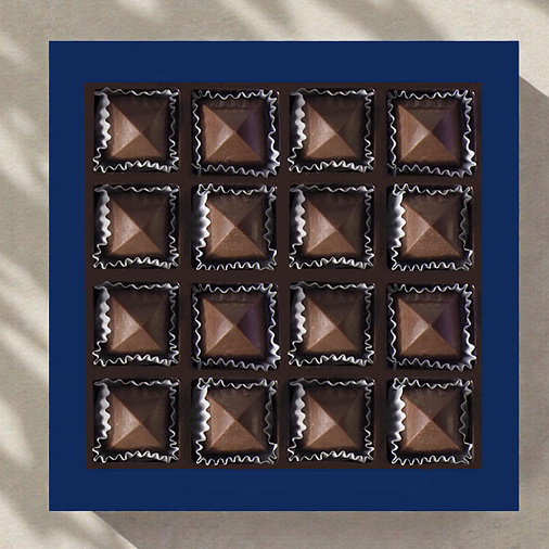 Шоколадные конфеты с шоколадной начинкой 170г