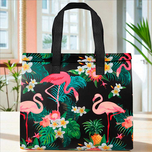 Термопакет "Фламинго" 32*27*15 (застежка-липучка многоразовая)