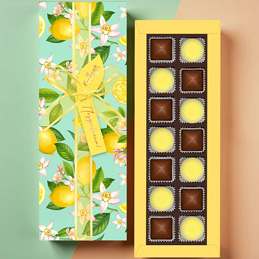 Набор шоколадных конфет и мармелада со вкусом «банан» 190г