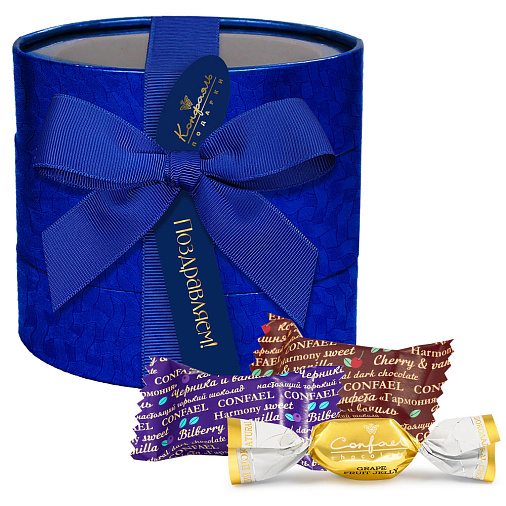 Подарочный набор двуслойных конфет мармелад+суфле, мармелад в горьком шоколаде 240г