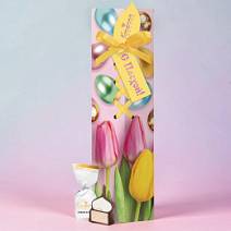 "С Пасхой" набор двуслойных конфет суфле ванильное + безе