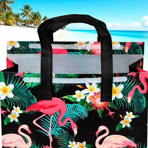 Термопакет "Фламинго" 32*27*15 (застежка-липучка многоразовая)