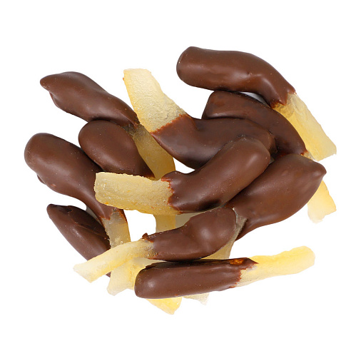 «Любимый вкус» цукаты лимонные корочки в молочном шоколаде 50г (красное новогоднее оформление)