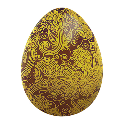 "Желтый узор" яйцо молочный шоколад