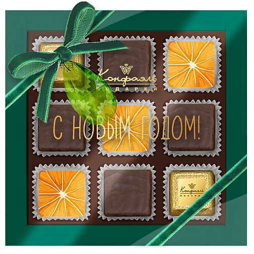 Новогодний набор шоколадных конфет ассорти 65г