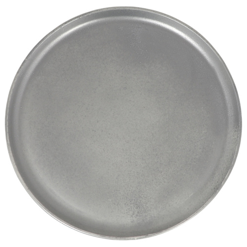Поднос керамический под серебро круглый 30см