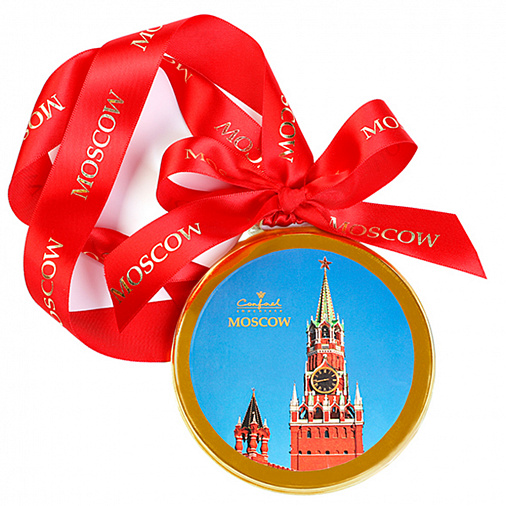 Медаль С изображением Кремля шоколад горький 70г 