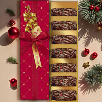 Новогодний набор двуслойных конфет мармелад + суфле в горьком шоколаде 105г